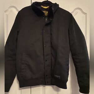Jack & Jones Black Denim Bomber Jacket